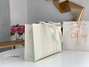 Chloe Women Large Woody Tote Bag White 45x33x13cm - 5