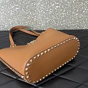 Valentino Garavani Rockstud Brown Bag 26x11x24cm - 4