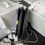 Chanel 23A Flap Bag Black Lambskin 18cm - 5