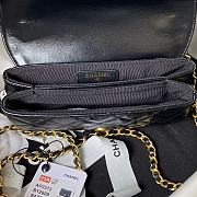 Chanel 23A Flap Bag Black Lambskin 18cm - 2