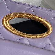 Chanel Clutch Lambskin Gold Plated Metal Purple 25x19x3cm - 3