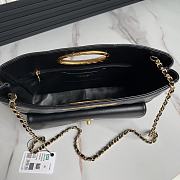 Chanel Tote Bag Lambskin Black 34x24x8cm - 5