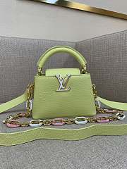 Louis Vuitton LV Mini Capucines Green Bag 21x14x8cm - 1