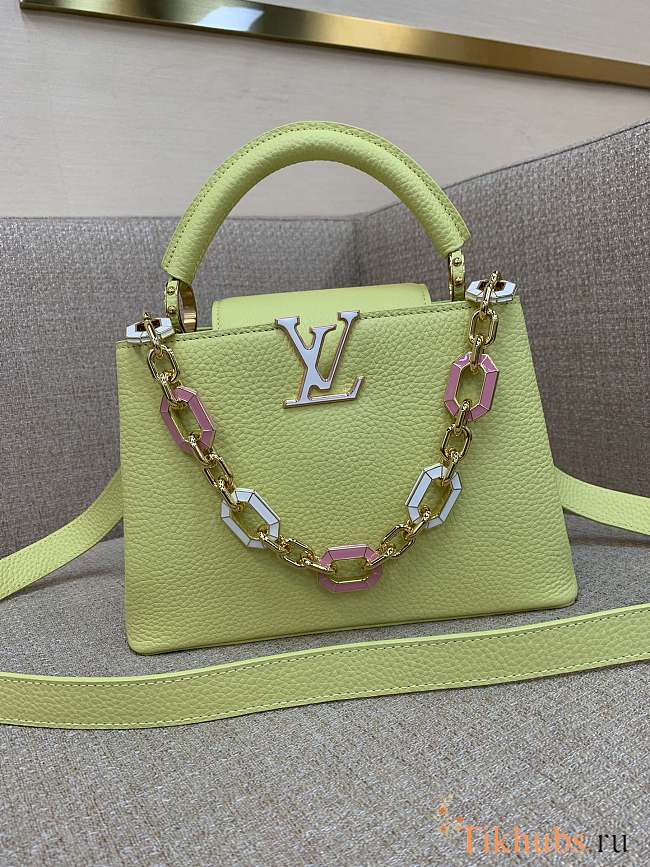 Louis Vuitton LV Capucines Bag BB Green 27x18x9cm - 1