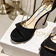 Jimmy Choo Platform Sandals Black Heel 12cm - 4