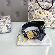 Dior 30 Montaigne Reversible Belt Blue 3cm - 2