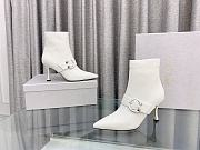 Jimmy Choo Magik 90mm Heeled White Boots - 4