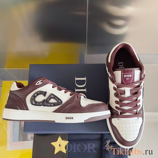 Dior B57 Low-Top Sneaker Burgundy - 1