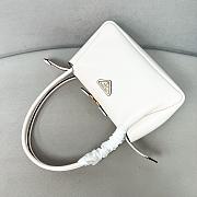 Prada White Medium Leather Shoulder Bag 28x18x11cm - 3