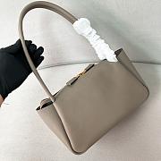 Prada Grey Medium Leather Shoulder Bag 28x18x11cm - 4