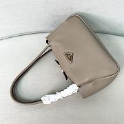 Prada Grey Medium Leather Shoulder Bag 28x18x11cm - 2