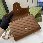 Gucci Marmont Woc Bag Brown 20cm - 3