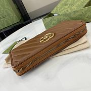 Gucci GG Marmont Zip-around Wallet Brown 19x2cm - 2