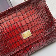 Dolce & Gabbana Sicily Handbag Red 25x20x12cm - 2