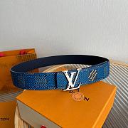 Louis Vuitton LV Initiales 40mm Reversible Belt Blue - 1