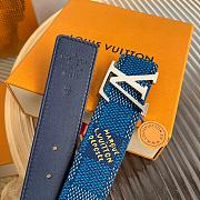 Louis Vuitton LV Initiales 40mm Reversible Belt Blue - 3