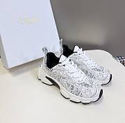 Dior Vibe Sneaker White Mesh Oblique Motif - 1