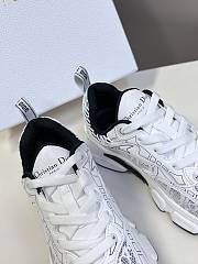 Dior Vibe Sneaker White Mesh Oblique Motif - 5