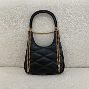 YSL Sade Hobo Lambskin Black Bag 21x19x4cm - 3