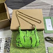 Gucci Jackie Notte Python Mini Bag Green 19.5x18x3.5cm - 3