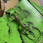 Gucci Jackie Notte Python Mini Bag Green 19.5x18x3.5cm - 2