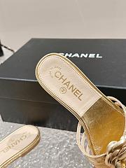 Chanel Gold Slides - 2