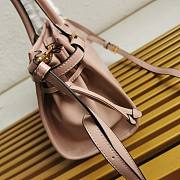 Prada Medium Leather Handbag Pink 32x15.5x12cm - 4