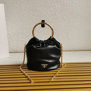 Prada Nappa Leather Mini Bag Black 15x19x8cm