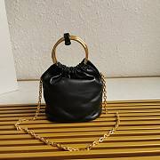 Prada Nappa Leather Mini Bag Black 15x19x8cm - 4