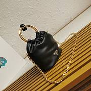 Prada Nappa Leather Mini Bag Black 15x19x8cm - 2