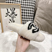 Chanel CC Fur Slides White - 4