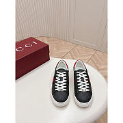 Gucci Ace Sneaker With Web In Black - 2