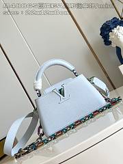 Louis Vuitton LV Capucines East-West Mini Washed Blue 22 x 12 x 8 cm - 1