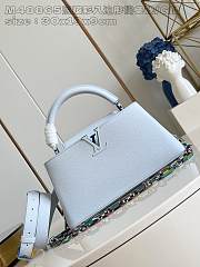 Louis Vuitton LV Capucines East-West MM Washed Blue 30 x 19 x 9 cm - 1