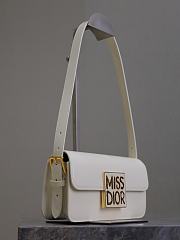 Dior Miss Flap Bag Rope White Patent Calfskin 22 x 11 x 6 cm - 6