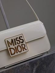 Dior Miss Flap Bag Rope White Patent Calfskin 22 x 11 x 6 cm - 3