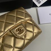 Chanel Wallet Gold Lambskin 10.5x11.5x3cm - 3