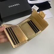 Chanel Wallet Gold Lambskin 10.5x11.5x3cm - 2