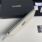 Chanel Wallet Caviar Gold White 20cm - 5