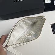 Chanel Wallet Caviar Gold White 20cm - 4