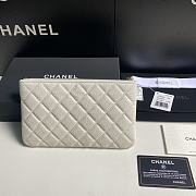 Chanel Wallet Caviar Gold White 20cm - 2