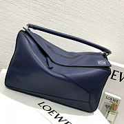 Loewe Puzzle Bag Navy Blue 36cm - 4