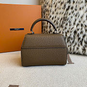 Moynat Rejane PM Brown Silver 26cm - 3