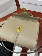 Celine Small 16 Bag Calfskin Beige 23x19x10.5cm - 6