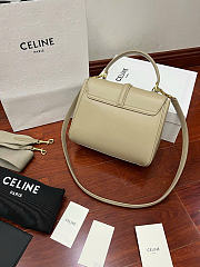 Celine Small 16 Bag Calfskin Beige 23x19x10.5cm - 4