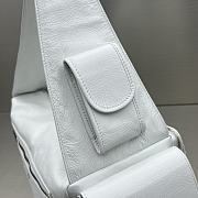 Balenciaga Superbusy Large Sling Bag White Lambskin 41x28x18cm - 4