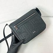 Dior Messenger Bag Flap Black Gravity 21 x 18 x 6 cm - 3