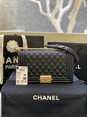 Chanel Leboy Calfskin Bag in Black 67086 Gold - 1