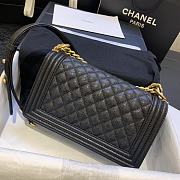 Chanel Leboy Calfskin Bag in Black 67086 Gold - 4