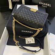 Chanel Leboy Calfskin Bag in Black 67086 Gold - 5